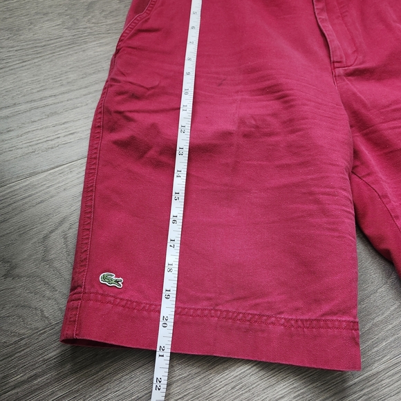 Vintage Lacoste Men Chino Shorts with logo - Picture 12 of 15